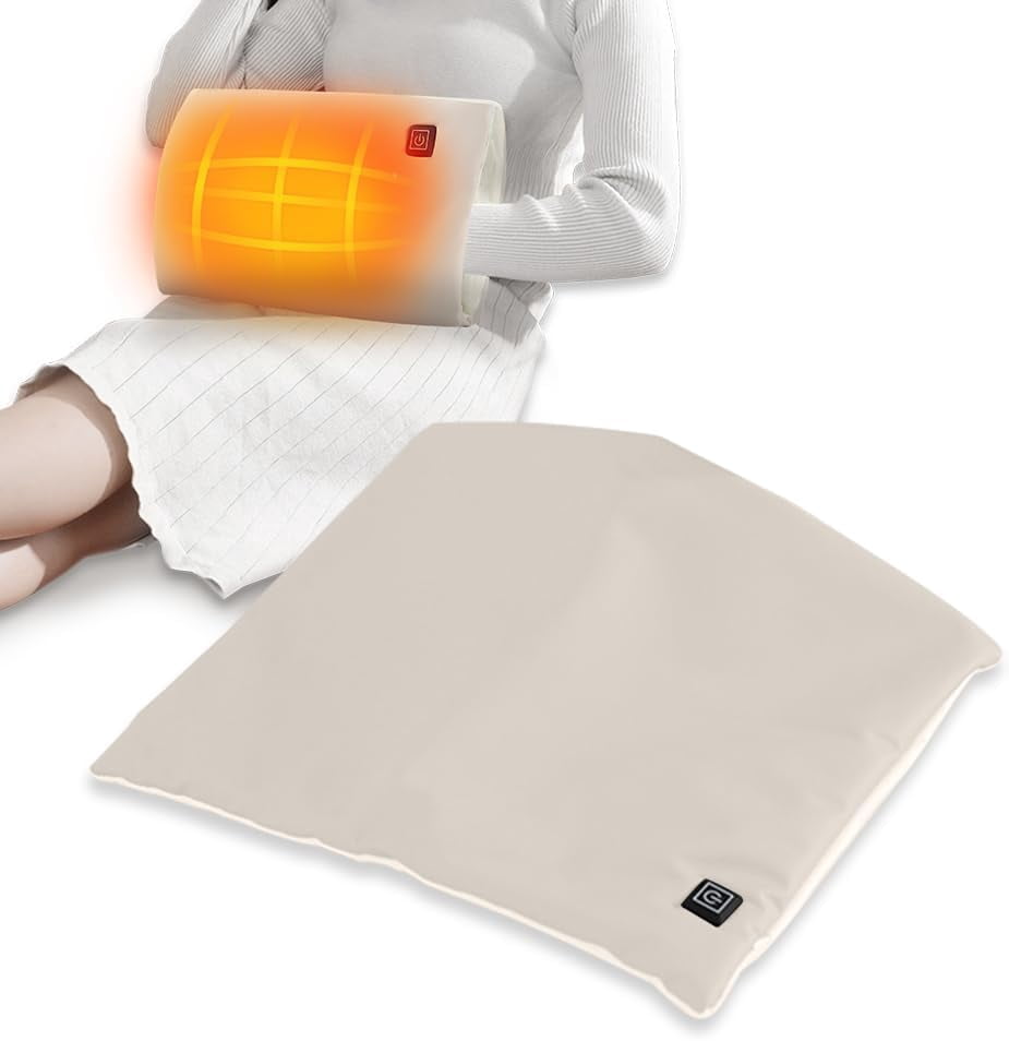 Electric Heated Hand Warmer Pouch Portable USB Rechargeable Heated Hand Warmer 3-Level Smart Temperature Control Dual-Sided Graphene Heating for Men Women Child Sleeping Resting Foot Home Outdoor