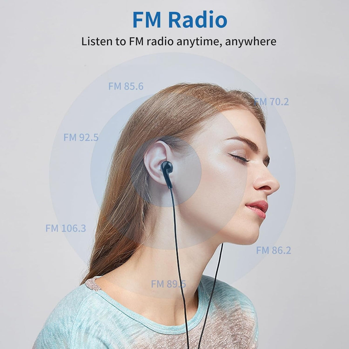 MP3 Player  Music Player with 32GB Micro SD Card  Earphone Build-in Speaker/Photo/Video Play/FM Radio/Voice Recorder/E-Book Reader  Supports up to 128GB for Kids Running Walking