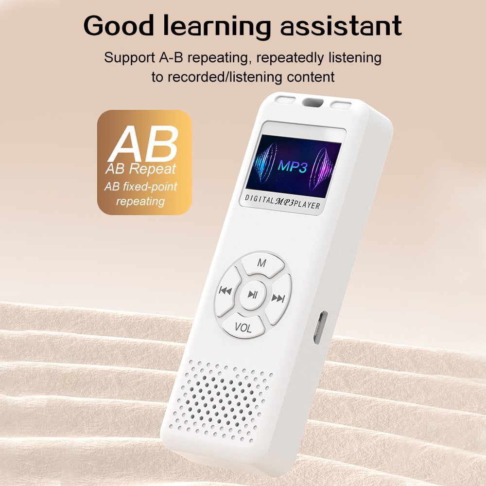 MUSICOZY 64GB MP3 Player Portable Music Player with Built-in Speaker Hi-Fi Lossless Sound Music MP3 Player for Voice Recorder FM Radio E-Book AB Repeat mode with Earphones for Kids Running Walking
