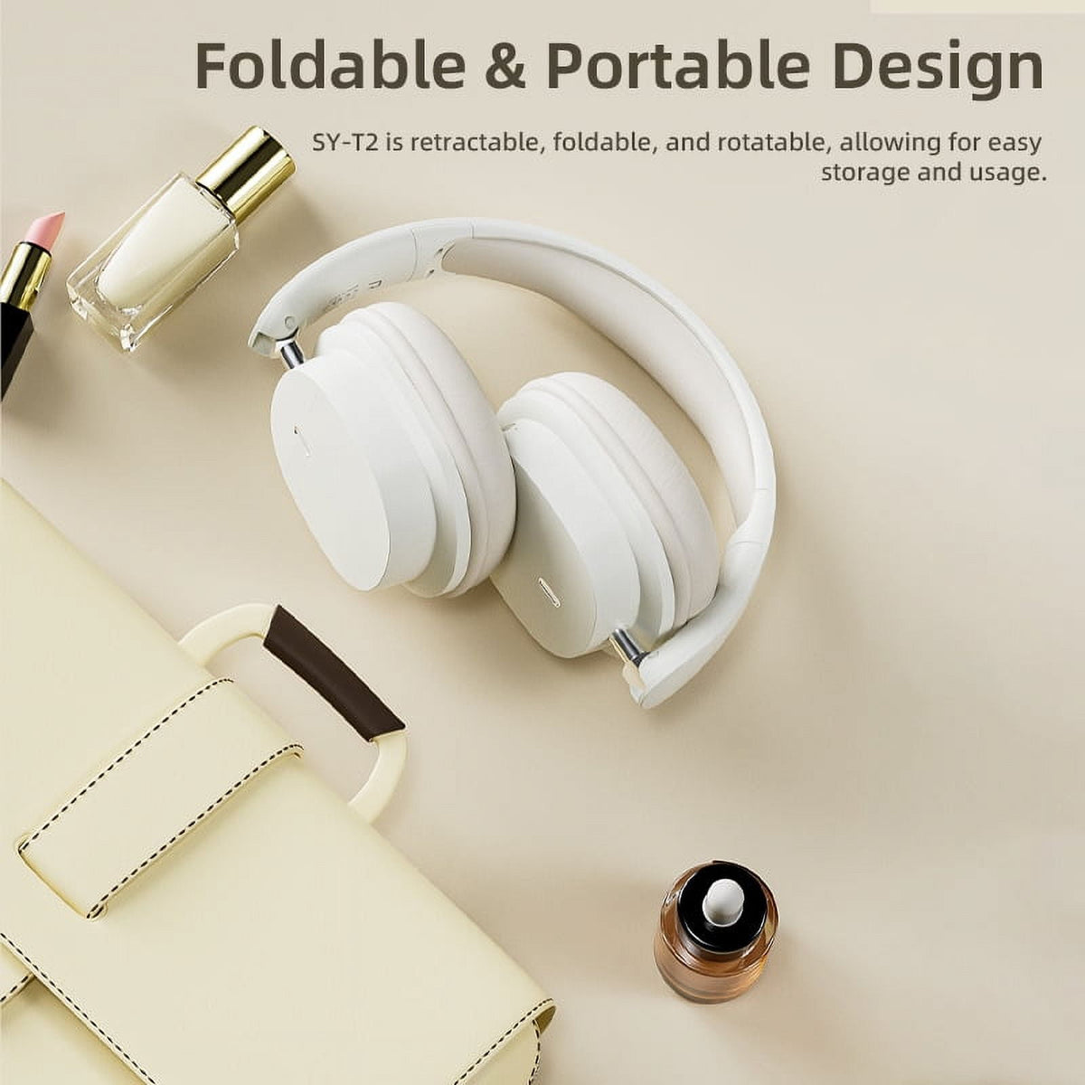 Wireless Bluetooth Headphones Over Ear Hi-Fi Stereo Wireless Headphones Foldable/Wired/Wireless with Microphone/TF Available for TV Travel Home Office Headset Quick Charge 20 Hours Playtime Blue